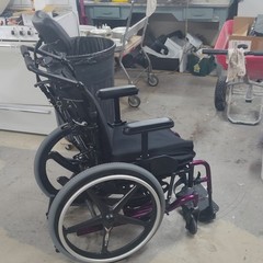 Ki Mobility Manual Wheelchair Reclining Backrest Elevating Swing-Away Legrests.