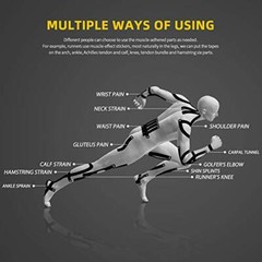 Kinesiology Tape Latex Free Athletic Tape Support Stabilizes Knee Joints 2″x16ft