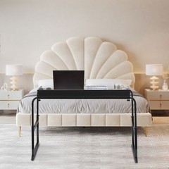 120-210cm (L) Overbed Table, 65-95cm(H) Bedside Desk, Mobility Table Cross Bed