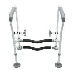Adjustable Toilet Safety Rail Floor-Standing Grab Bar for Elderly Handicap
