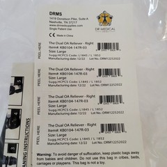 Dr. Medical The Dual OA Reliever Large RIGHT Knee Brace DRMS – New