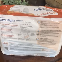 Tranquility OverNight Incontinence Underwear Pants L Maximum 16ct