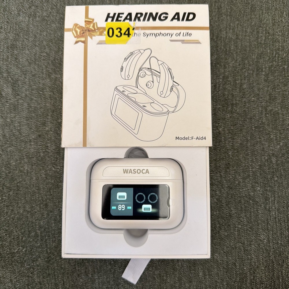 F-AID Bluetooth Rechargeable Hearing Aid for Seniors & Hearing Loss ANC OTC