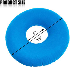 2 Pack Donut Pillow, Inflatable Donut Cushion for Tailbone Pain,Hemorrhoid Seat