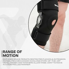 Knee Brace Support by RDX, Knee Sleeve, Knee Brace Hinged, Arthritis, Neoprene