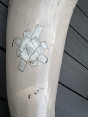 Vintage Above Knee Prosthetic RT Artificial Limb Medical Oddity Steampunk Prop