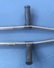 Midline Adj Adult Aluminum Forearm Crutches Vinyl Coated Contoured Arm – 250 LBS
