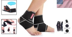 Adjustable Ankle Brace for Sprains – Breathable Support for Sports & Everyday