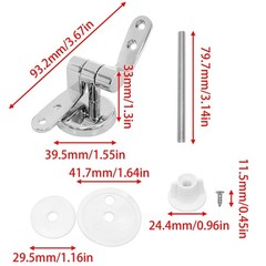 Toilet seat hinge replacement parts bathroom toilet seats hinges aluminum all…