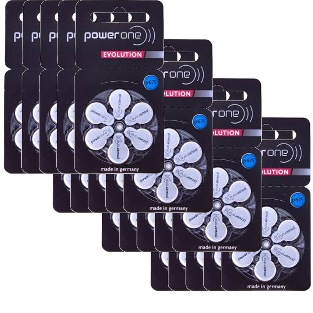 120 Varta Power One Evolution hearing aid batteries P675 20x pack of 6 PR44