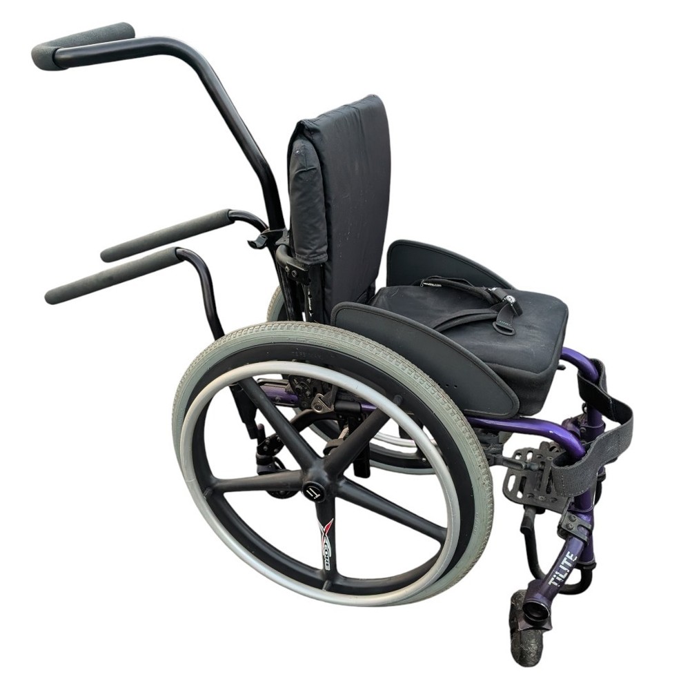 TiLite Twist Purple 10″x 13″ Pediatric Kids Wheelchair Anti Tip Bars Lightweight