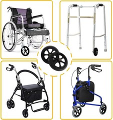 2 Pack Wheelchair Wheel – Environmentally Friendly PU material, 8 Inch Solid …