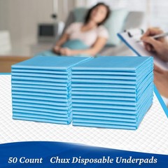 Chucks Pads Disposable 23″x36″ 50 Count , Leakproof Adults Incontinence Bed P…