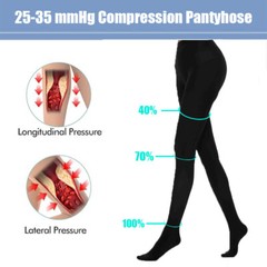 Waist High Compression Circulation Leggings 25-35 mmHg Firm Graduated Support