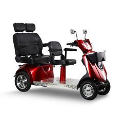 1000W 4-Wheel Heavy Duty Adjustable 3-Seat Electric Power Mobility Scooters