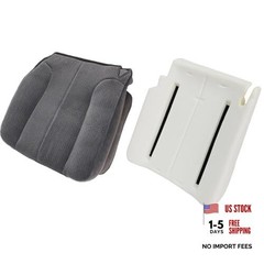 Cloth Dark Gray Driver Side Bottom Replacement Seat Cover & Driver Side Foam