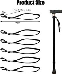 20 Pcs Cane Wrist Strap Stretchable Elastic Straps for Walking Sticks and Canes