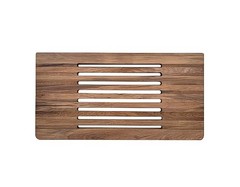 Teak Wood Wall Mounted Folding Shower Seat 24 Inch