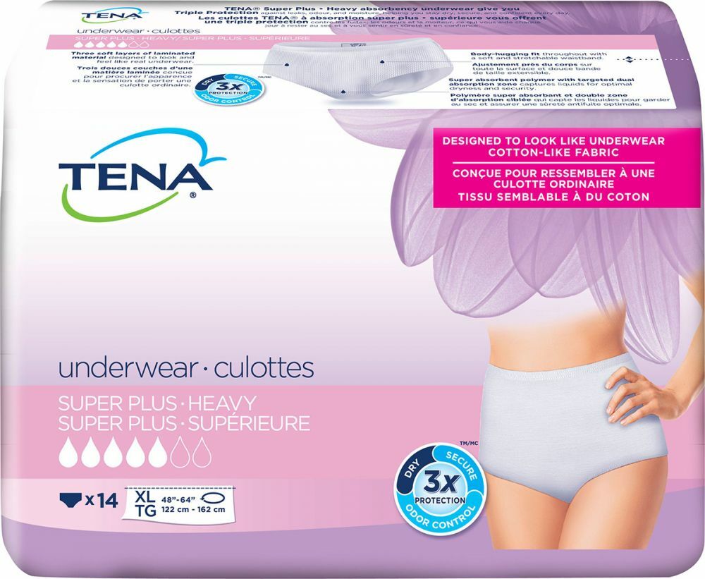 TENA Women Protective Underwear, X-Large 48-64 Inch -56 Count PACK