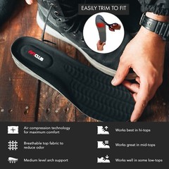6FT CLUB Height Increase Insole 1.75 inch Taller Adjustable Invisible Shoe Lift