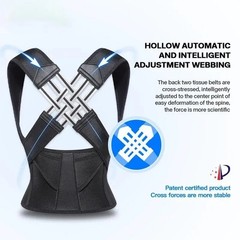 Share Back Brace Posture Corrector for Women and Men, Shoulder Straightener Ad