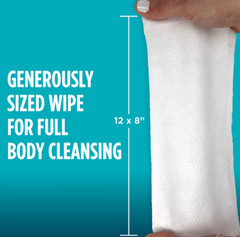 Assurance Disposable & Pre-Moistened Premium XL Washcloths for Adults,192 Count