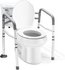 Toilet Safety Rail – Adjustable Detachable Toilet Safety Frame with Handles