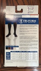TRUFORM Men’s Dress Socks Moderate Compression 15-20 mmHg Tan XL 1943TN-XL
