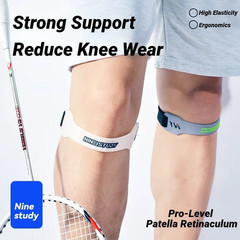 1Pc Adjustable Silicone Patella Knee Strap Pain Relief Support Brace Sports