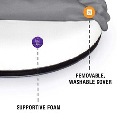 15 Inch Gray Swivel Seat Cushion 360 Degree Mobility Chair Assist for Seniors