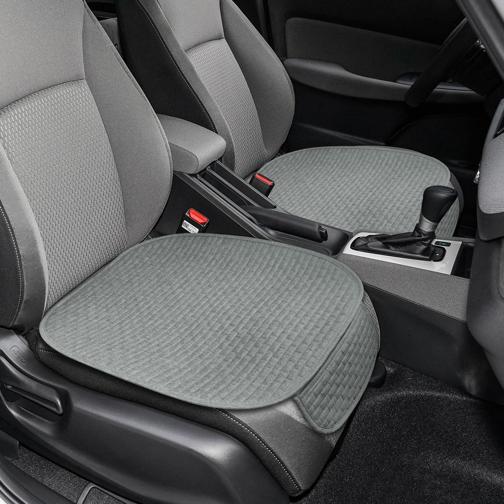 2PCS Car Seat Bottom Cover Pad, Car Seat Mat, Driver Cushion with Comfort Mem…
