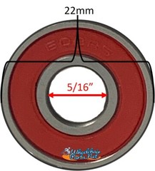 5/16″ x 22mm Ceramic Bearings For Caster Wheelchair Wheels