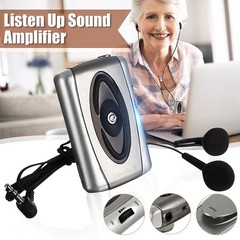 Wired Hearing Aids Sound Voice Amplifier Portable Battery-Powered Pocket Hearing