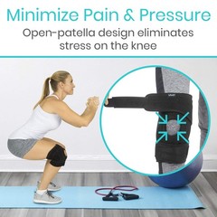 Vive Hinged Knee Brace with Side Stabilizers – Stabilizing Support with Open