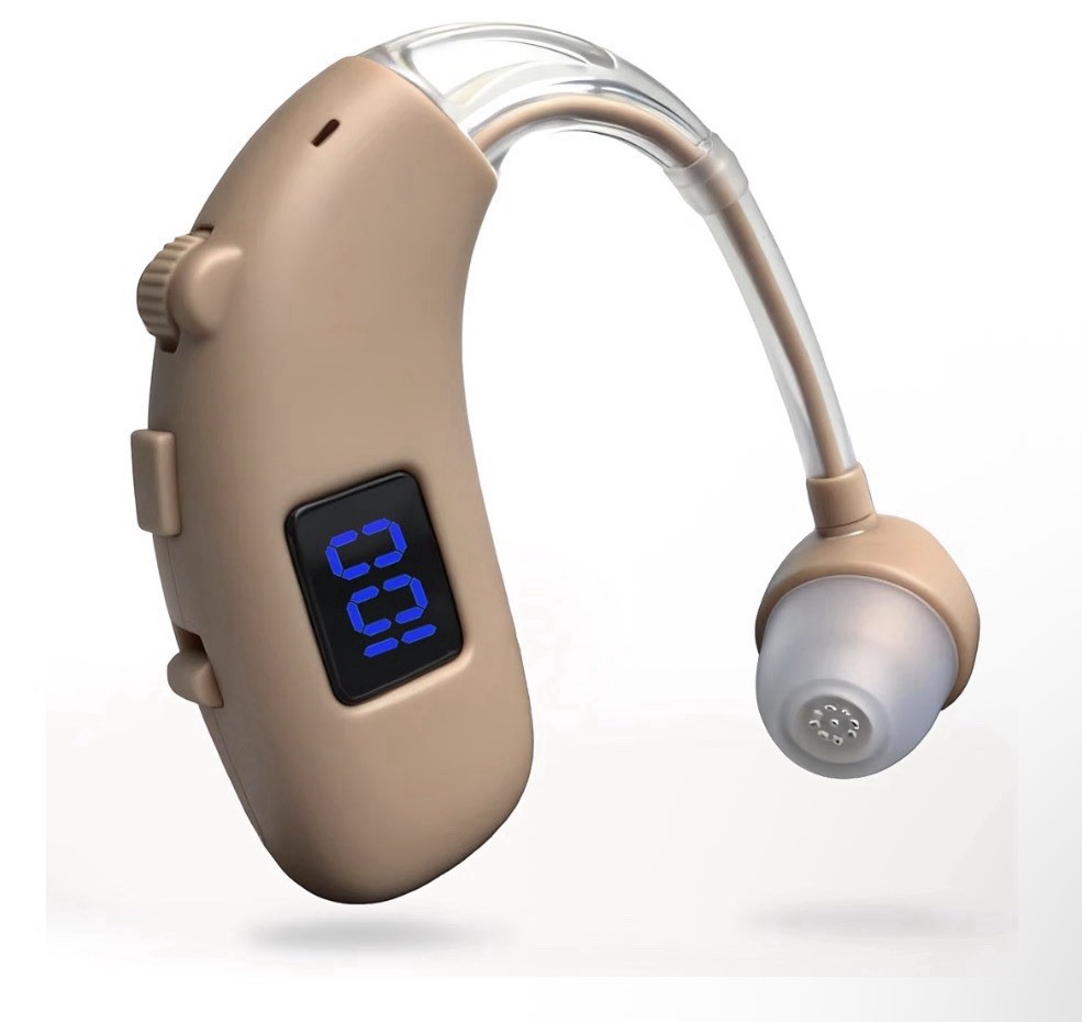 Single Bluetooth Rechargeable OTC Hearing Aid 3 Modes Left or Right Ear
