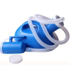 Portable Male Urinal 2000ML 68oz with Tube Blue Spill Proof Reusable Pee Bottle