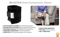 BeActive Basic Acupressure Pad Brace Sciatica/Back Pain Relief Black-1ct