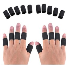 10 Finger Splint Guard Bands Nylon Bandage Support Wrap Basketball Volleyball