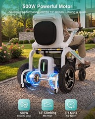 Electric Wheelchairs for Adults 400 LB Capacity, Airline Approved, 20″ Wide Seat