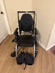 Sunrise Medical Quickie IRIS Manual Wheelchair Tilt-In-Space Black 300 lb