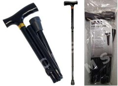 Graham Field LUMEX Folding Adjustable Cane Standard Derby Handle Black 250Lb New