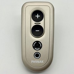 Phonak PilotOne Hearing Aid Remote Control Silver Black with Case Lanyard Swiss