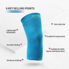 2Pcs Knee Sleeve Compression Brace Support For Sport Joint Pain Arthritis Relief