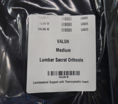 Lumbar Sacral Orthosis MEDIUM VAL5N M – WITHOUT Optional Thermoplastic Insert