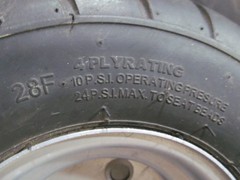 Front or Rear Wheel & Tires from Pride Baja Raptor Scooter