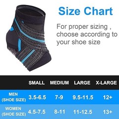 NVORLIY AQUAFLEX PRO ANKLE BRACE COMPRESSION ANKLE SLEEVE MEDIUM MEN/WOMEN SWIM