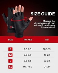 „Hempvana Green Relief Arthritis Gloves Comfort Strap Non-Slip Compression „