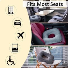 NEW – Hshbxd Gray Donut Pillow for Tailbone Pain Relief – 15.74″x15.74″