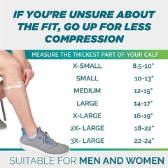 Calf Compression Sleeve for Shin Splints & Varicose Veins – 20-30 mmHg Support