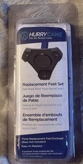HurryCane Replacement 3 Feet Set Rubber All-Terrain Cane Black Hurry Cane Part